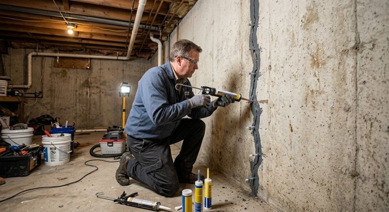 Basement Crack Repair in Waynesville, OH