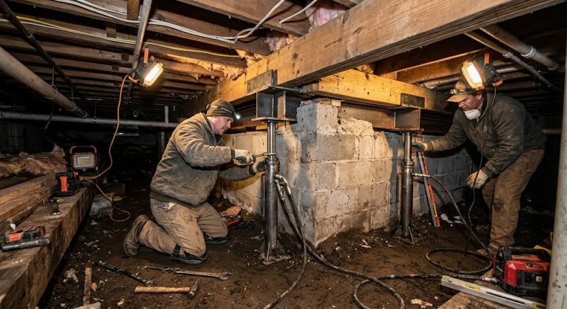 Basement Foundation Repair in Morrow, OH