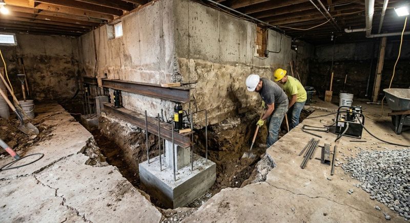 Basement Underpinning in Waynesville, OH