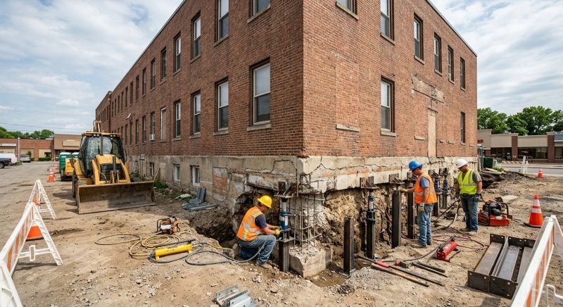 Commercial Foundation Repair in Waynesville, OH