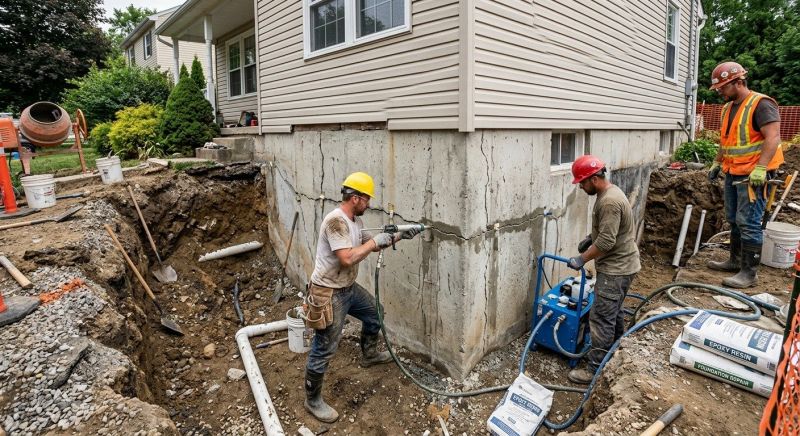 Cracked Foundation Repair in Clermont County, OH