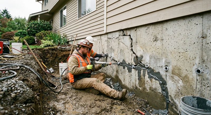 Cracked Foundation Repair in Fairborn, OH