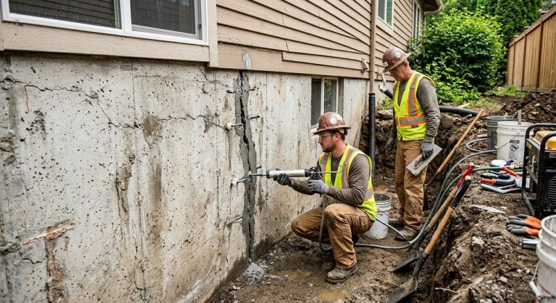 Cracked Foundation Repair in Jamestown, OH