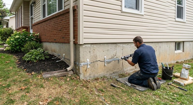 Cracked Foundation Repair in Loveland, OH