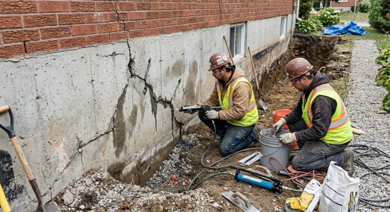 Cracked Foundation Repair in Middletown, OH