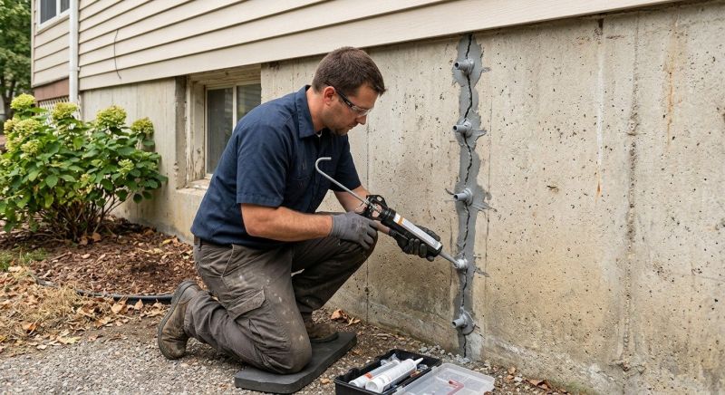 Foundation Crack Sealing in Waynesville, OH