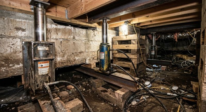 Foundation Jacking in Franklin, OH