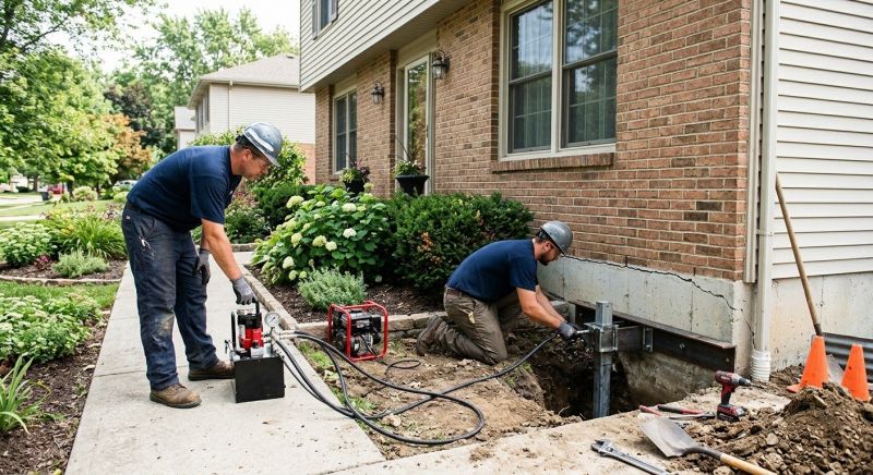 Foundation Jacking in Middletown, OH