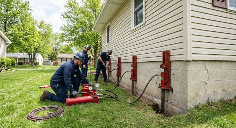Foundation Jacking in New Lebanon, OH