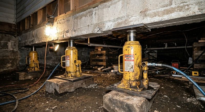 Foundation Jacking in Xenia, OH