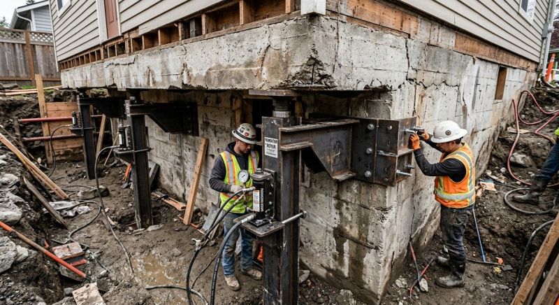 Foundation Lifting in New Lebanon, OH