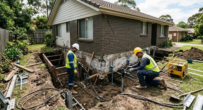 Foundation Stabilizing in Bellbrook, OH