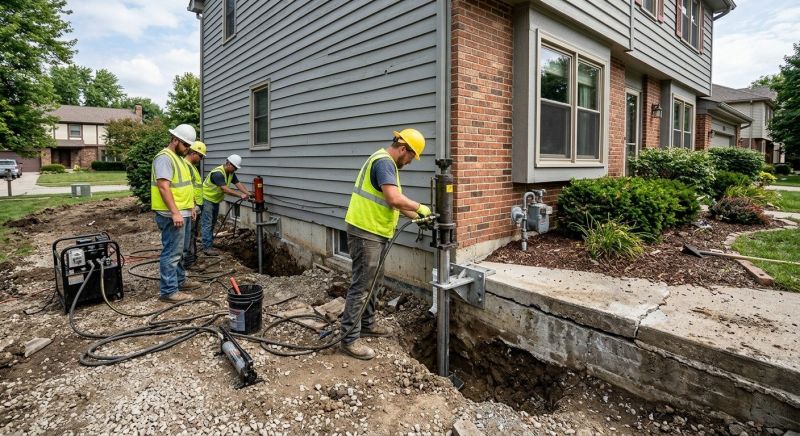 Foundation Stabilizing in New Vienna, OH
