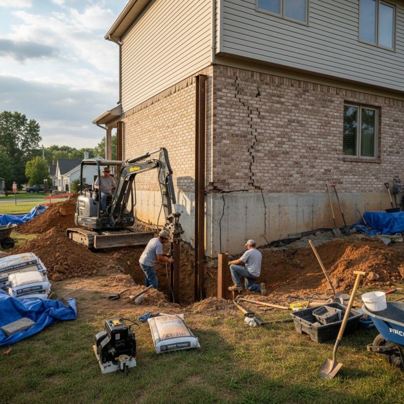 Foundation Structural Repair in Yellow Springs, OH