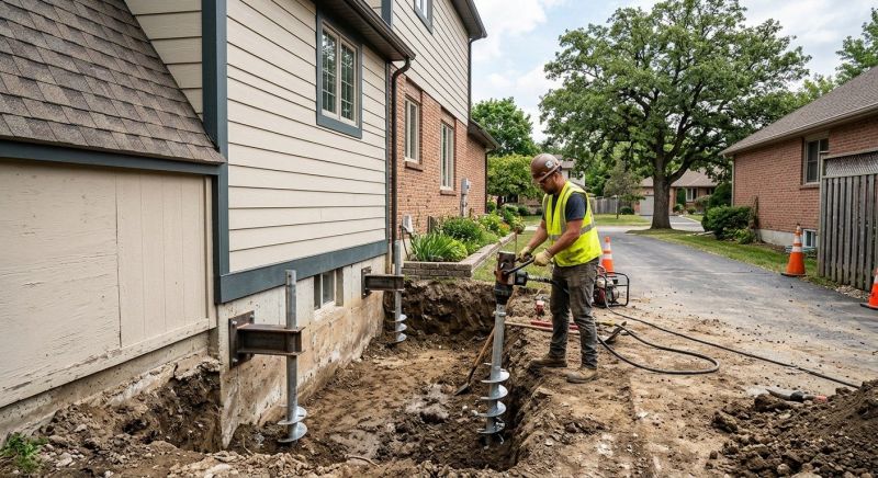 Helical Piers Installation in Waynesville, OH