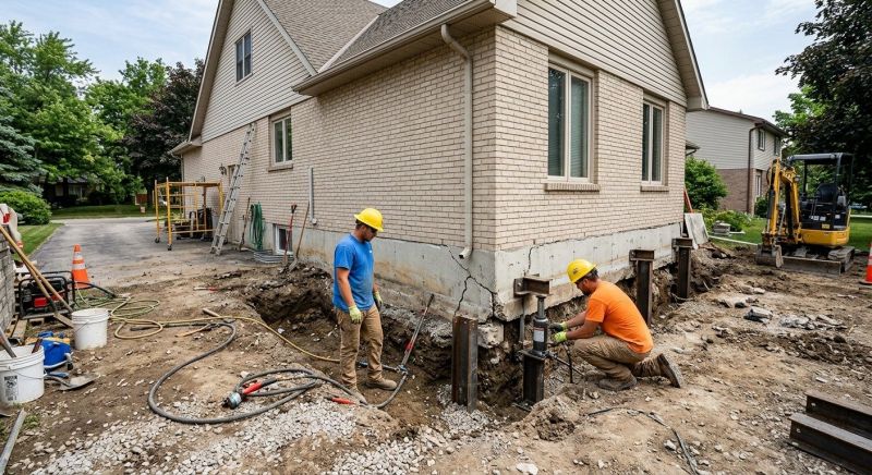 Helical Piers Installation in Waynesville, OH