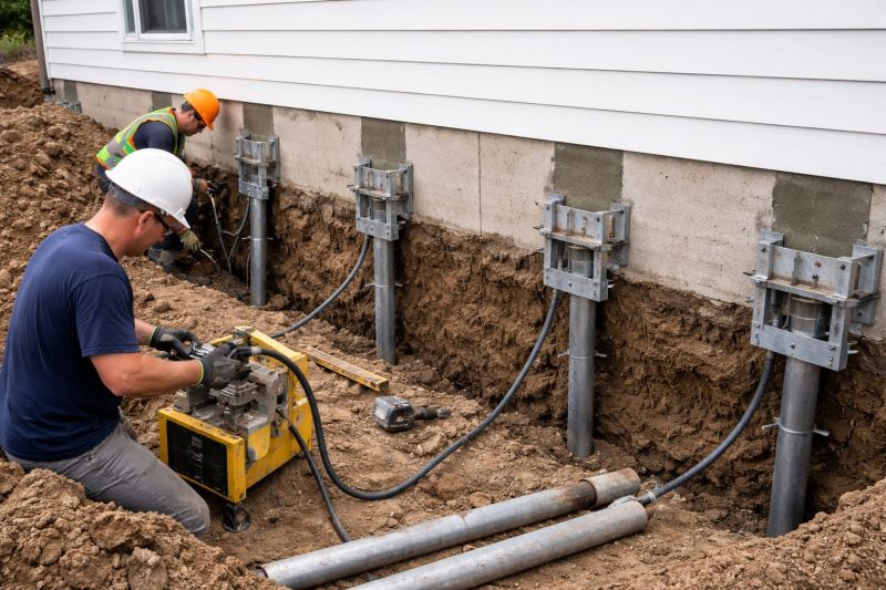 Helical Piers Installation in Waynesville, OH