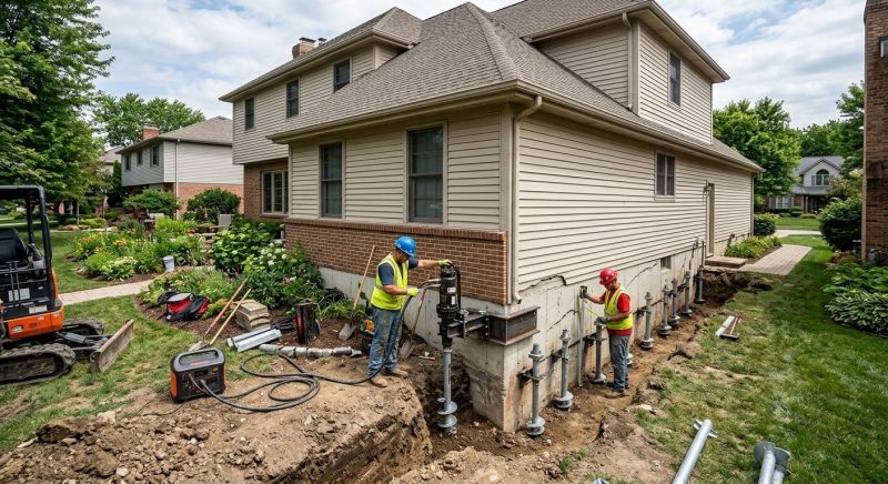 Helical Pile Installation in Waynesville, OH