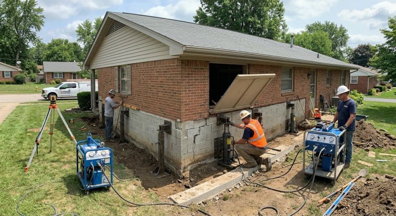 Home Foundation Leveling in Wilmington, OH