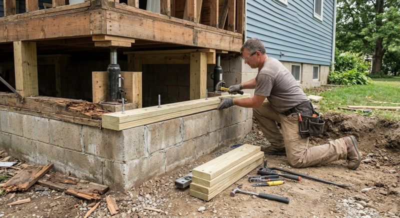 House Foundation Repair in Miamisburg, OH