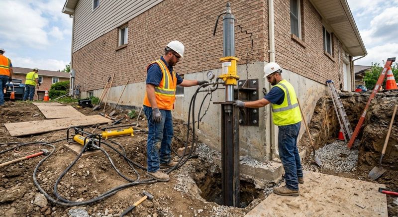 Settling Foundation Service in Franklin, OH
