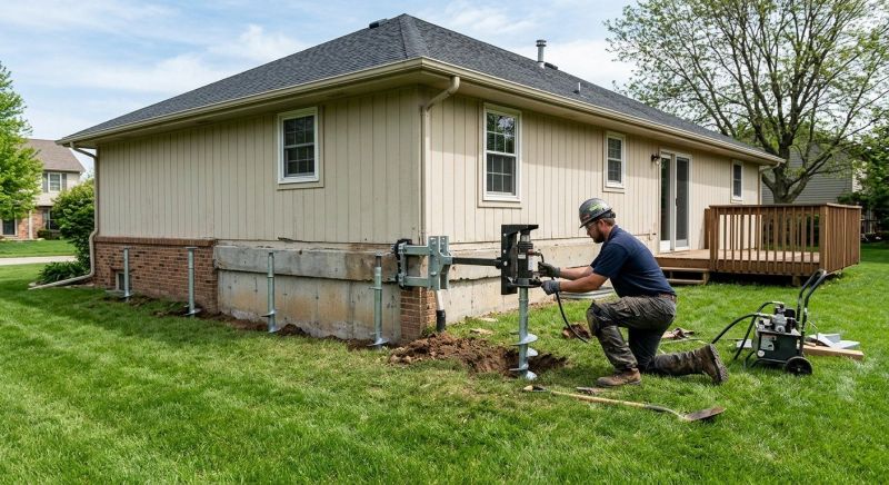 Settling Foundation Service in Franklin, OH