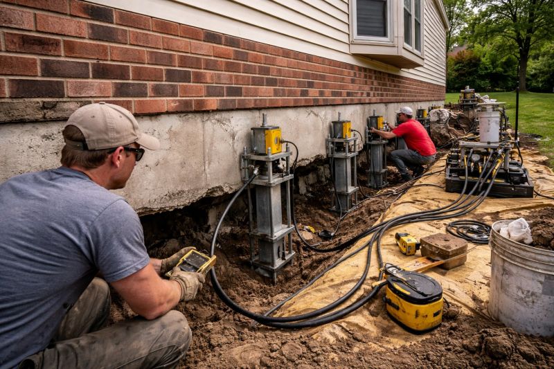 Settling Foundation Service in Monroe, OH