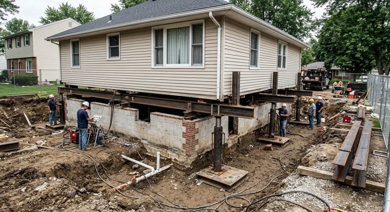 Sinking Foundation Lifting in Waynesville, OH