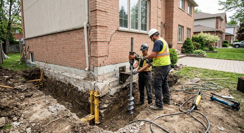 Sinking Foundation Repair in Bellbrook, OH