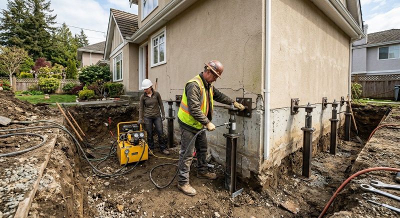 Sinking Foundation Repair in Fairborn, OH