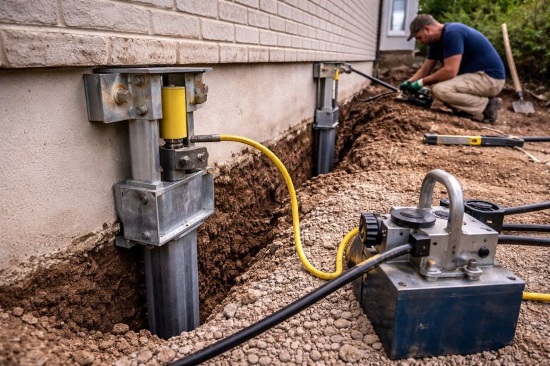 Sinking Foundation Repair in Miamisburg, OH