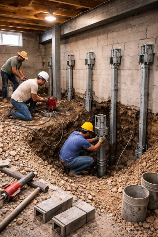 Structural Underpinning in Waynesville, OH
